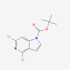 molecular formula C12H12Cl2N2O2 B13900344 Tert-butyl 4,6-dichloropyrrolo[3,2-C]pyridine-1-carboxylate 