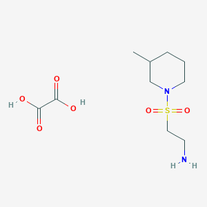 molecular formula C10H20N2O6S B1390035 2-(3-Methyl-piperidine-1-sulfonyl)-ethylamine oxalate CAS No. 1185299-66-4
