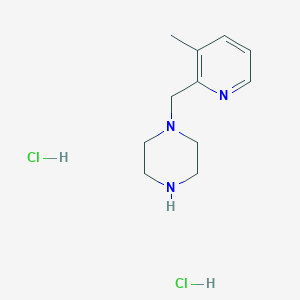 molecular formula C11H19Cl2N3 B1390037 1-(3-Methyl-pyridin-2-ylmethyl)-piperazine dihydrochloride CAS No. 1185299-95-9