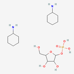 molecular formula C17H37N2O8P B13900374 Cyclohexanamine;[3,4-dihydroxy-5-(hydroxymethyl)oxolan-2-yl] dihydrogen phosphate 