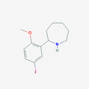B1390040 2-(5-Fluoro-2-methoxyphenyl)azepane CAS No. 901921-65-1