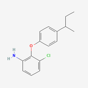 molecular formula C16H18ClNO B1390042 2-[4-(Sec-butyl)phenoxy]-3-chloroaniline CAS No. 946772-74-3