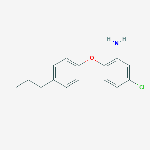 molecular formula C16H18ClNO B1390043 2-[4-(Sec-butyl)phenoxy]-5-chloroaniline CAS No. 946727-84-0