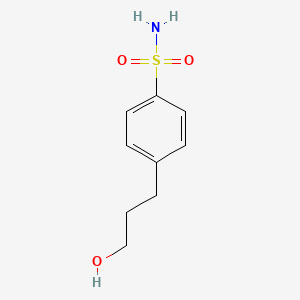 molecular formula C9H13NO3S B13900455 4-(3-Hydroxypropyl)benzenesulfonamide CAS No. 135832-46-1
