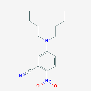 molecular formula C15H21N3O2 B13900464 Benzonitrile, 5-(dibutylamino)-2-nitro- CAS No. 821776-90-3