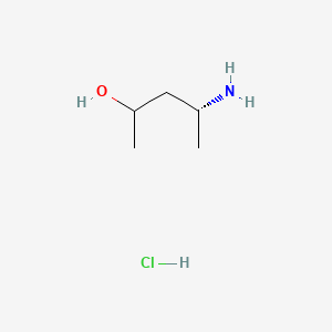 molecular formula C5H14ClNO B13900481 (4R)-4-aminopentan-2-ol;hydrochloride 