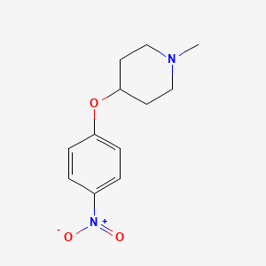 molecular formula C12H16N2O3 B13900485 1-Methyl-4-(4-nitrophenoxy)piperidine 