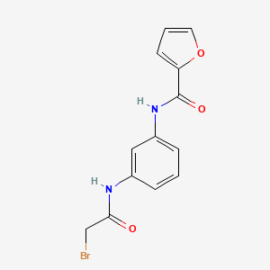 molecular formula C13H11BrN2O3 B1390057 N-{3-[(2-Bromoacetyl)amino]phenyl}-2-furamide CAS No. 885983-65-3