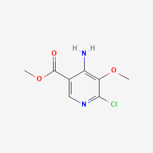 molecular formula C8H9ClN2O3 B13900579 Methyl 4-amino-6-chloro-5-methoxy-pyridine-3-carboxylate 