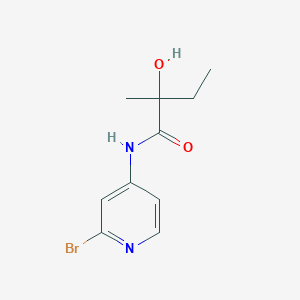molecular formula C10H13BrN2O2 B13900588 N-(2-bromopyridin-4-yl)-2-hydroxy-2-methylbutanamide 