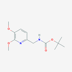 molecular formula C13H20N2O4 B1390060 Tert-butyl (5,6-dimethoxypyridin-2-YL)-methylcarbamate CAS No. 1142192-08-2