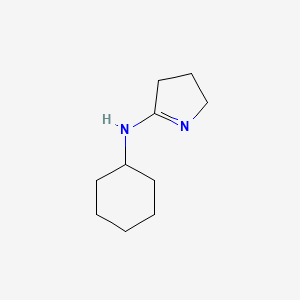 molecular formula C10H18N2 B13900660 N-cyclohexyl-3,4-dihydro-2H-pyrrol-5-amine 
