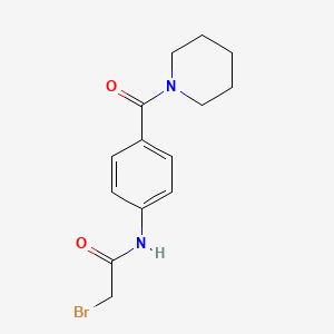2-Bromo-N-[4-(1-piperidinylcarbonyl)phenyl]-acetamide