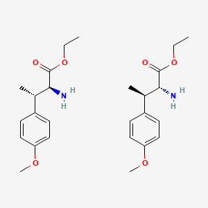 molecular formula C26H38N2O6 B13900695 rel-(3S, 4S)2-Amino-3-(4-methoxy-phenyl)-butyric acid ethyl ester 