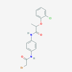 N-{4-[(2-Bromoacetyl)amino]phenyl}-2-(2-chlorophenoxy)propanamide