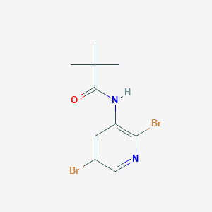 molecular formula C10H12Br2N2O B1390073 N-(2,5-Dibromopyridin-3-yl)pivalamide CAS No. 1138444-05-9