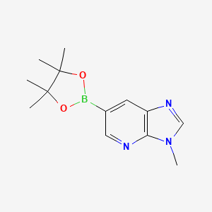 molecular formula C13H18BN3O2 B1390074 3-Methyl-6-(4,4,5,5-tetramethyl-1,3,2-dioxaborolan-2-yl)-3H-imidazo[4,5-b]pyridine CAS No. 1257554-02-1