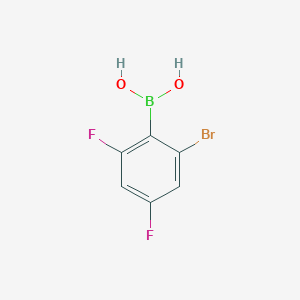 molecular formula C6H4BBrF2O2 B1390075 (2-Bromo-4,6-difluorophenyl)boronic acid CAS No. 1315339-48-0