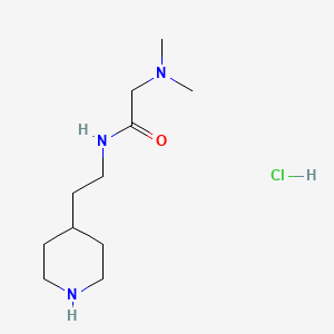 2-Dimethylamino-N-(2-piperidin-4-yl-ethyl)-acetamide hydrochloride