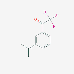 molecular formula C11H11F3O B139008 3'-iso-Propyl-2,2,2-trifluoroacetophenone CAS No. 155628-02-7