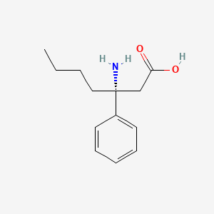 molecular formula C13H19NO2 B13900818 (3R)-3-amino-3-phenylheptanoic acid 