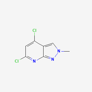 molecular formula C7H5Cl2N3 B13900855 4,6-Dichloro-2-methyl-pyrazolo[3,4-B]pyridine 
