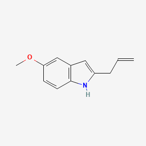 molecular formula C12H13NO B13900867 5-methoxy-2-prop-2-enyl-1H-indole 