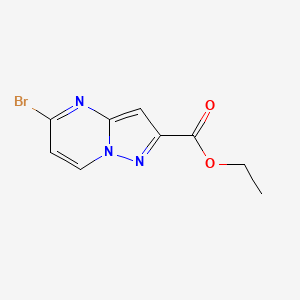 molecular formula C9H8BrN3O2 B13900909 Ethyl 5-bromopyrazolo[1,5-A]pyrimidine-2-carboxylate 