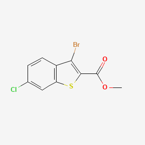 molecular formula C10H6BrClO2S B13900939 Methyl 3-bromo-6-chlorobenzo[b]thiophene-2-carboxylate 
