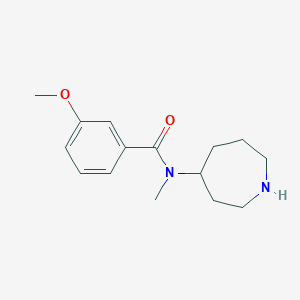 molecular formula C15H22N2O2 B1390094 N-(azepan-4-yl)-3-methoxy-N-methylbenzamide CAS No. 1171917-00-2