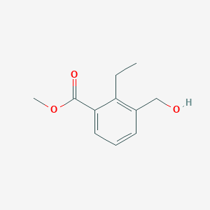 molecular formula C11H14O3 B13900952 Methyl 2-ethyl-3-(hydroxymethyl)benzoate 