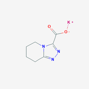 molecular formula C7H8KN3O2 B1390099 Potassium 5,6,7,8-tetrahydro[1,2,4]triazolo[4,3-a]pyridine-3-carboxylate CAS No. 1177299-49-8
