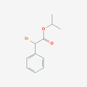 molecular formula C11H13BrO2 B13901093 Propan-2-yl 2-bromo-2-phenylacetate 