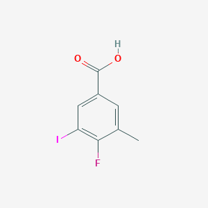 molecular formula C8H6FIO2 B13901154 4-Fluoro-3-iodo-5-methylbenzoic acid 