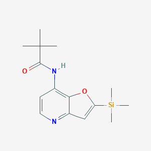 molecular formula C15H22N2O2Si B1390117 N-(2-(Trimethylsilyl)furo[3,2-b]pyridin-7-yl)-pivalamide CAS No. 1142192-62-8