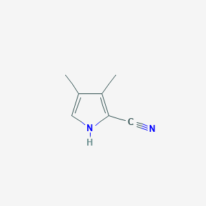 molecular formula C7H8N2 B1390118 3,4-Dimethyl-pyrrole-2-carbonitrile CAS No. 26173-93-3