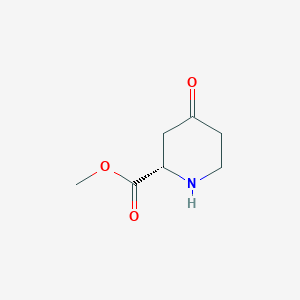 molecular formula C7H11NO3 B1390121 (S)-4-Oxo-piperidine-2-carboxylic acid methyl ester CAS No. 761360-22-9