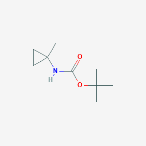 molecular formula C9H17NO2 B1390122 tert-Butyl (1-methylcyclopropyl)carbamate CAS No. 251661-01-5