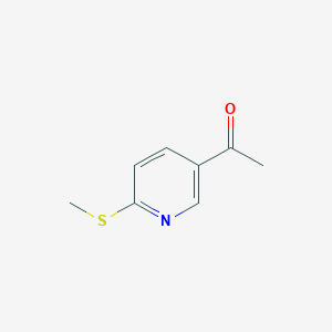 molecular formula C8H9NOS B13901243 Ethanone, 1-[6-(methylthio)-3-pyridinyl]- CAS No. 828276-48-8