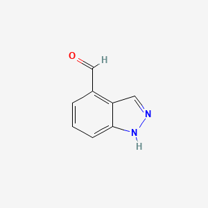 molecular formula C8H6N2O B1390125 1H-indazole-4-carbaldehyde CAS No. 669050-70-8