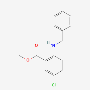 molecular formula C15H14ClNO2 B13901276 Methyl 2-(benzylamino)-5-chlorobenzoate 