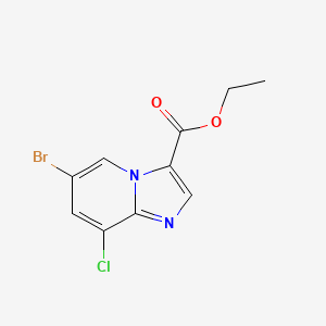 molecular formula C10H8BrClN2O2 B13901288 Ethyl 6-Bromo-8-chloroimidazo[1,2-a]pyridine-3-carboxylate 