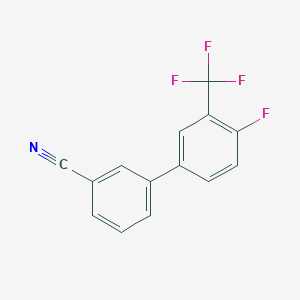 3-[4-Fluoro-3-(trifluoromethyl)phenyl]benzonitrile