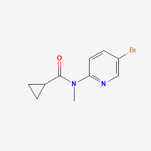 molecular formula C10H11BrN2O B13901407 N-(5-Bromopyridin-2-yl)-N-methylcyclopropanecarboxamide 