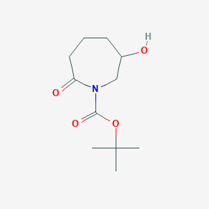 molecular formula C11H19NO4 B13901419 Tert-butyl 6-hydroxy-2-oxo-azepane-1-carboxylate 