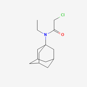 molecular formula C14H22ClNO B13901428 N-(adamantan-1-yl)-2-chloro-N-ethylacetamide CAS No. 42536-91-4