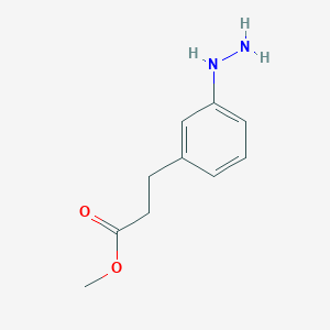 molecular formula C10H14N2O2 B13901432 Methyl 3-(3-hydrazinylphenyl)propanoate 