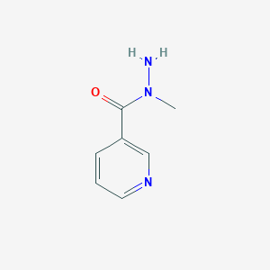 molecular formula C7H9N3O B13901543 N-methylpyridine-3-carbohydrazide 