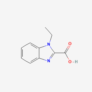 molecular formula C10H10N2O2 B1390158 1-Ethyl-1h-benzimidazole-2-carboxylic acid CAS No. 90915-17-6