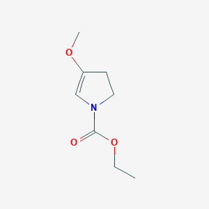 molecular formula C8H13NO3 B139016 Ethyl 4-methoxy-2,3-dihydropyrrole-1-carboxylate CAS No. 129242-70-2